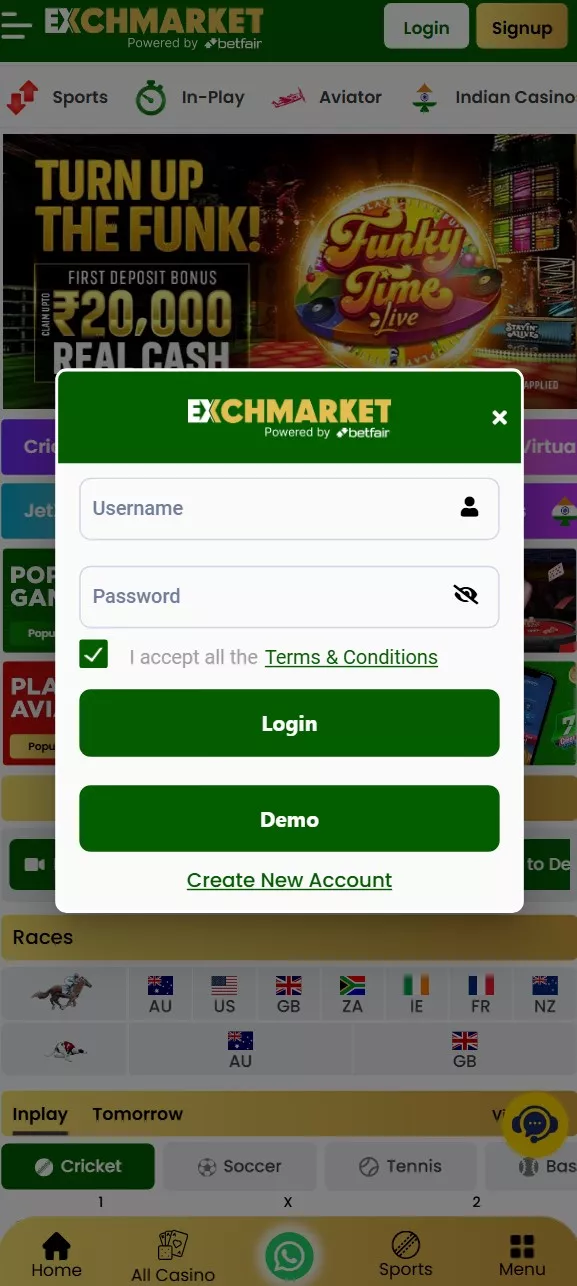 The third image of the app ,Online betting platform with the best betting games with highest cash rewards